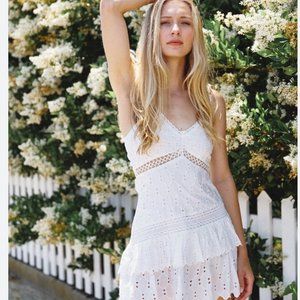 Loveshackfancy Desra Mini Dress white